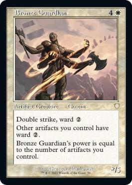 Bronze Guardian (Retro Frame) [Commander: The Brothers' War] 70