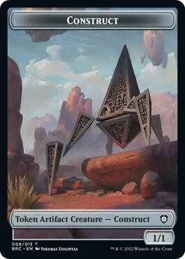 Construct (008) // Phyrexian Myr Double-Sided Token [Commander: The Brothers' War] 8 // 5