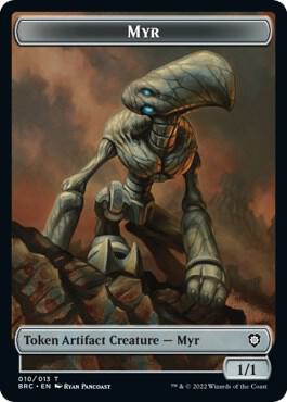Myr // Thopter (010) Double-Sided Token [Commander: The Brothers' War] 10 // 10