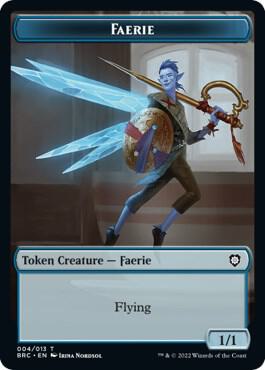 Faerie // Powerstone Double-Sided Token [Commander: The Brothers' War] 4 // 7