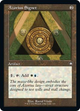 Azorius Signet (Retro Frame) [Commander: The Brothers' War] 133