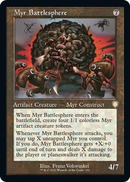 Myr Battlesphere (Retro Frame) [Commander: The Brothers' War] 151