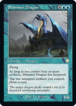 Shimmer Dragon (Retro Frame) [Commander: The Brothers' War] 95
