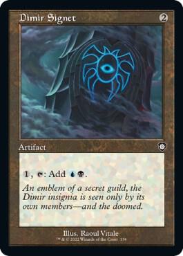 Dimir Signet (Retro Frame) [Commander: The Brothers' War] 138