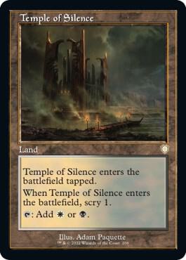Temple of Silence (Retro Frame) [Commander: The Brothers' War] 209
