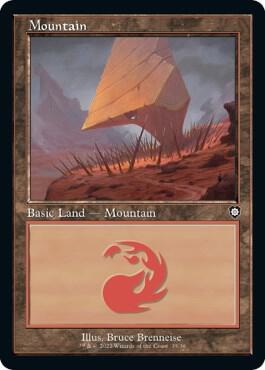 Mountain (35) (Retro Frame) [Commander: The Brothers' War] 35