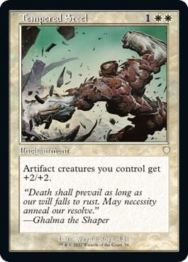 Tempered Steel (Retro Frame) [Commander: The Brothers' War] 76