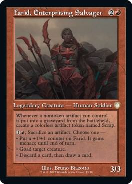 Farid, Enterprising Salvager (Retro Frame) [Commander: The Brothers' War] 13