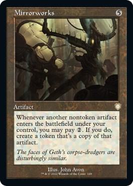 Mirrorworks (Retro Frame) [Commander: The Brothers' War] 149