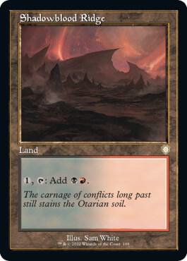 Shadowblood Ridge (Retro Frame) [Commander: The Brothers' War] 199