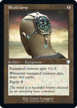 Skullclamp (Retro Frame) [Commander: The Brothers' War] 159