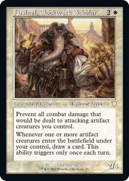 Losheel, Clockwork Scholar (Retro Frame) [Commander: The Brothers' War] 73