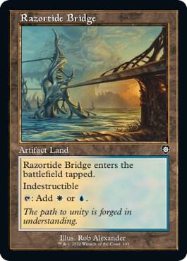 Razortide Bridge (Retro Frame) [Commander: The Brothers' War] 195