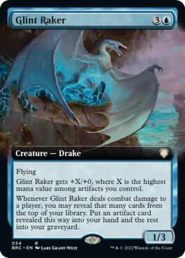 Glint Raker (Extended Art) [Commander: The Brothers' War] 54