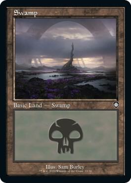 Swamp (33) (Retro Frame) [Commander: The Brothers' War] 33