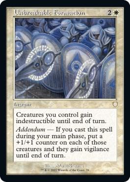 Unbreakable Formation (Retro Frame) [Commander: The Brothers' War] 78