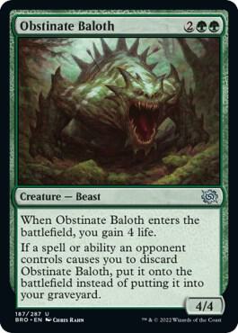 Obstinate Baloth [The Brothers' War] 187