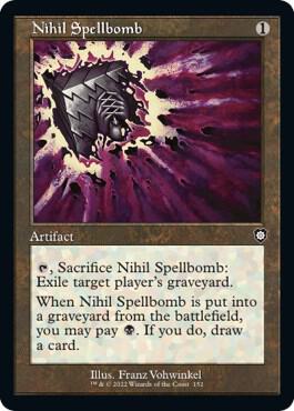 Nihil Spellbomb (Retro Frame) [Commander: The Brothers' War] 152