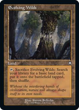 Evolving Wilds (Retro Frame) [Commander: The Brothers' War] 184