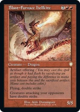 Blast-Furnace Hellkite (Retro Frame) [Commander: The Brothers' War] 12
