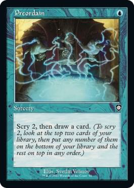 Preordain (Retro Frame) [Commander: The Brothers' War] 92