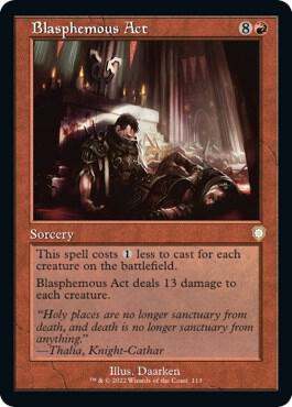 Blasphemous Act (Retro Frame) [Commander: The Brothers' War] 113