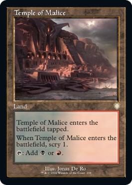 Temple of Malice (Retro Frame) [Commander: The Brothers' War] 208
