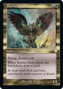 Baleful Strix (Retro Frame) [Commander: The Brothers' War] 120