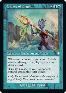 Bident of Thassa (Retro Frame) [Commander: The Brothers' War] 80