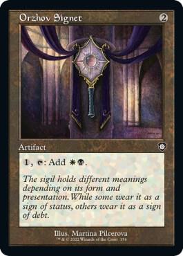 Orzhov Signet (Retro Frame) [Commander: The Brothers' War] 154