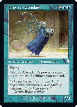 Filigree Attendant (Retro Frame) [Commander: The Brothers' War] 85