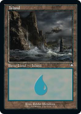 Island (31) (Retro Frame) [Commander: The Brothers' War] 31