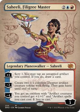 Saheeli, Filigree Master (Borderless) [The Brothers' War] 294