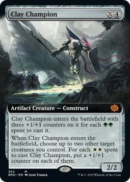 Clay Champion (Extended Art) [The Brothers' War] 362