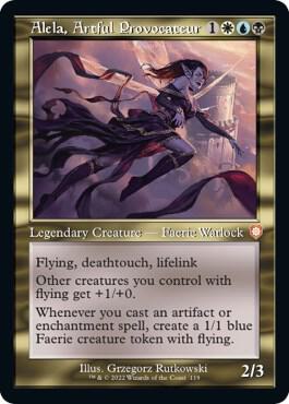 Alela, Artful Provocateur (Retro Frame) [Commander: The Brothers' War] 119