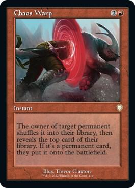 Chaos Warp (Retro Frame) [Commander: The Brothers' War] 114
