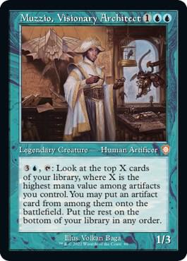 Muzzio, Visionary Architect (Retro Frame) [Commander: The Brothers' War] 89