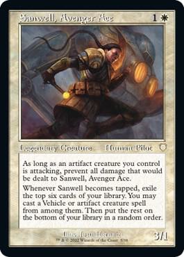 Sanwell, Avenger Ace (Retro Frame) [Commander: The Brothers' War] 5