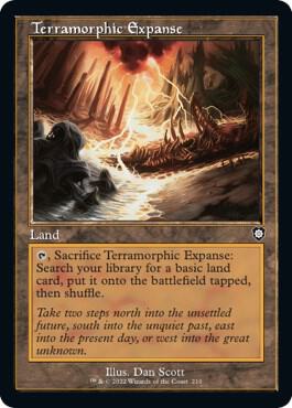 Terramorphic Expanse (Retro Frame) [Commander: The Brothers' War] 210