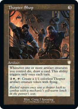Thopter Shop (Retro Frame) [Commander: The Brothers' War] 19