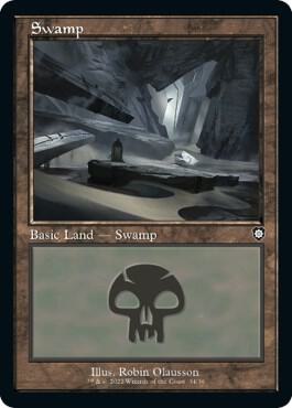 Swamp (34) (Retro Frame) [Commander: The Brothers' War] 34