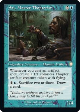 Sai, Master Thopterist (Retro Frame) [Commander: The Brothers' War] 93
