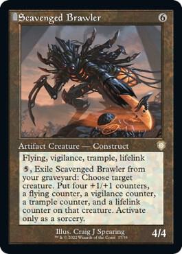 Scavenged Brawler (Retro Frame) [Commander: The Brothers' War] 17