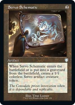 Servo Schematic (Retro Frame) [Commander: The Brothers' War] 158