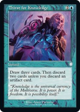 Thirst for Knowledge (Retro Frame) [Commander: The Brothers' War] 96
