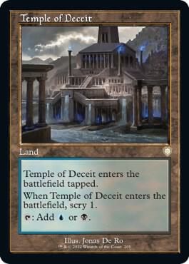 Temple of Deceit (Retro Frame) [Commander: The Brothers' War] 205