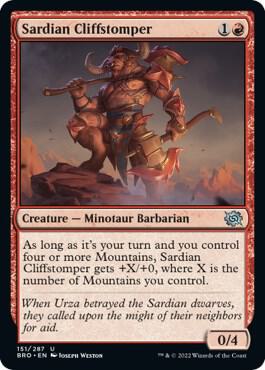 Sardian Cliffstomper [The Brothers' War] 151