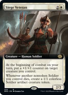 Siege Veteran (Extended Art) [The Brothers' War] 306