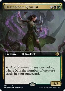 Deathbloom Ritualist (Extended Art) [The Brothers' War] 353