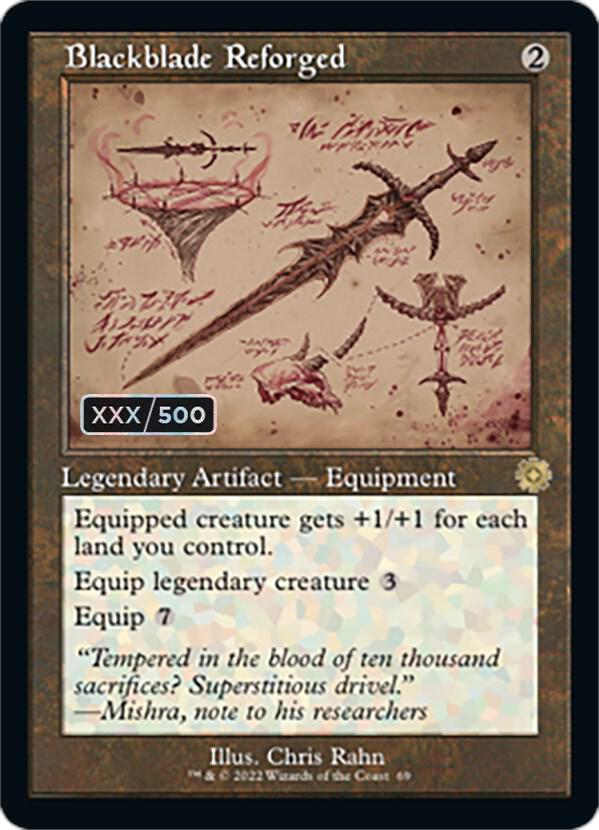 Blackblade Reforged (Schematic) (Serial Numbered) [The Brothers' War: Retro Frame Artifacts] 69